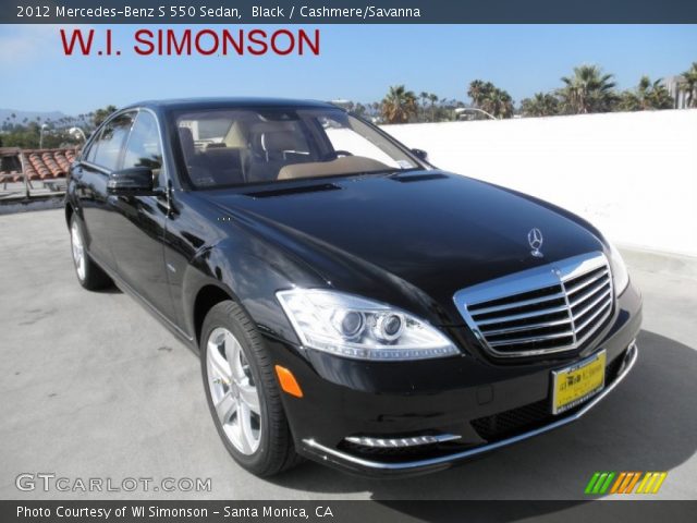 2012 Mercedes-Benz S 550 Sedan in Black