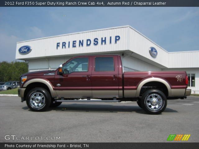 2012 Ford F350 Super Duty King Ranch Crew Cab 4x4 in Autumn Red