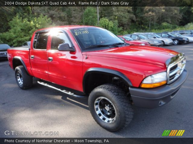 2004 Dodge Dakota SXT Quad Cab 4x4 in Flame Red