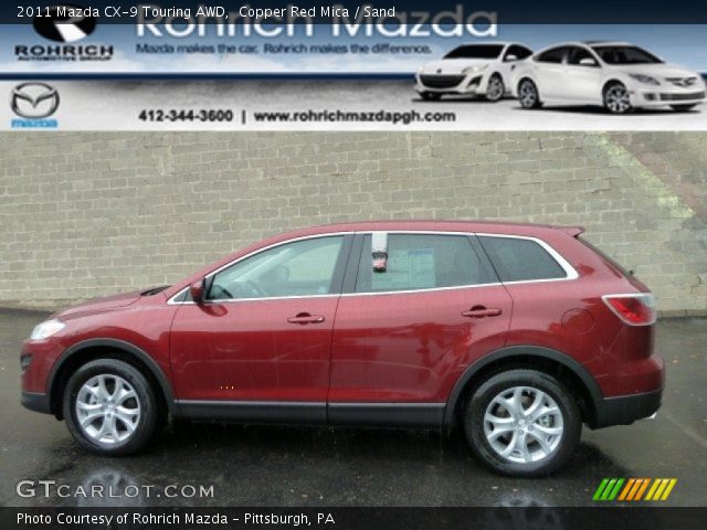 2011 Mazda CX-9 Touring AWD in Copper Red Mica