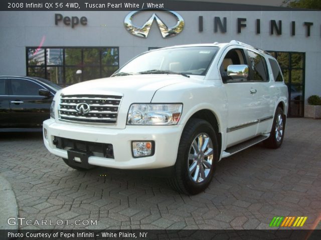 2008 Infiniti QX 56 4WD in Tuscan Pearl White