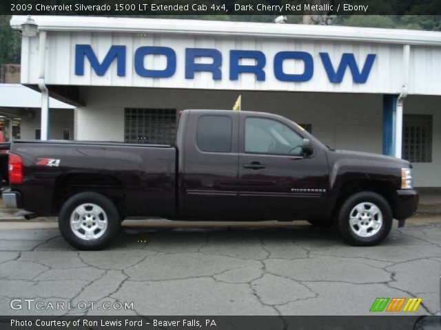 2009 Chevrolet Silverado 1500 LT Extended Cab 4x4 in Dark Cherry Red Metallic