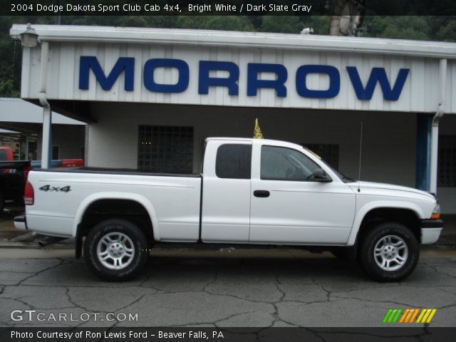 2004 Dodge Dakota Sport Club Cab 4x4 in Bright White