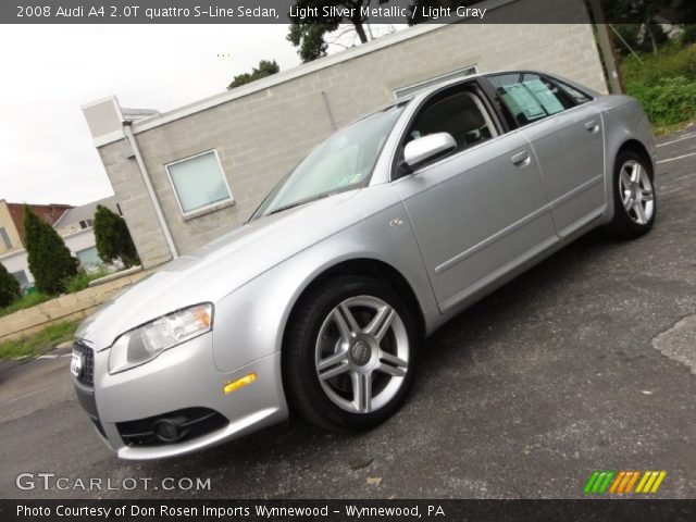 2008 Audi A4 2.0T quattro S-Line Sedan in Light Silver Metallic