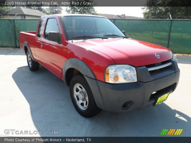 2003 Nissan Frontier King Cab in Aztec Red