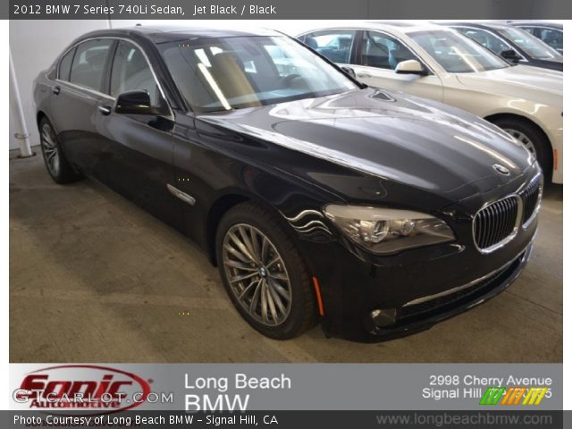 2012 BMW 7 Series 740Li Sedan in Jet Black