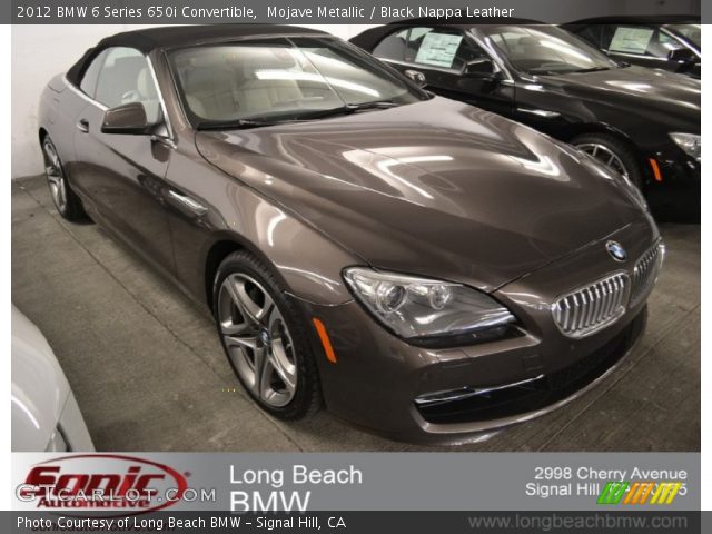 2012 BMW 6 Series 650i Convertible in Mojave Metallic