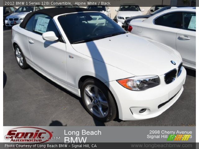 2012 BMW 1 Series 128i Convertible in Alpine White