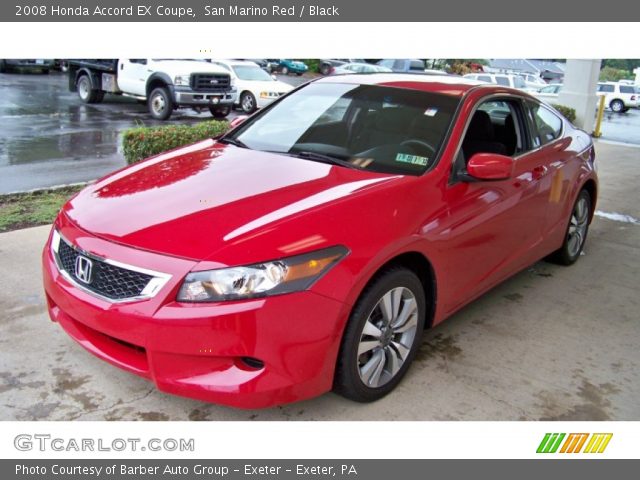 2008 Honda Accord EX Coupe in San Marino Red