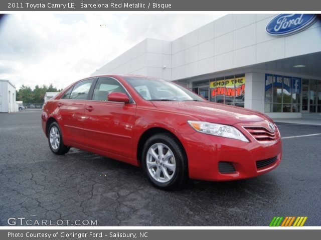 2011 Toyota Camry LE in Barcelona Red Metallic
