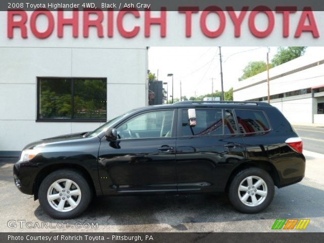 2008 Toyota Highlander 4WD in Black