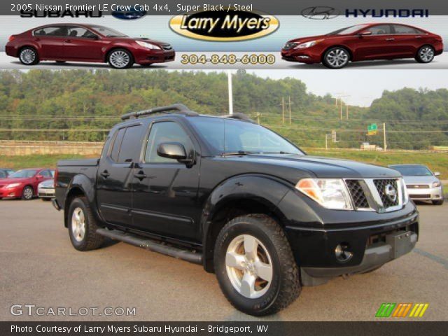 2005 Nissan Frontier LE Crew Cab 4x4 in Super Black
