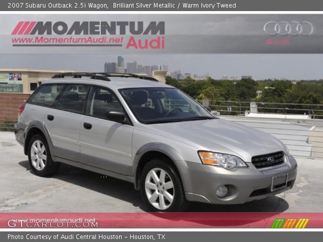 2007 Subaru Outback 2.5i Wagon in Brilliant Silver Metallic