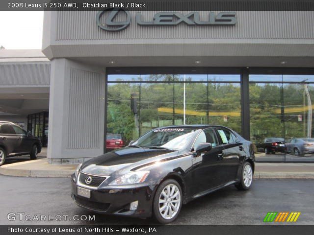 2008 Lexus IS 250 AWD in Obsidian Black