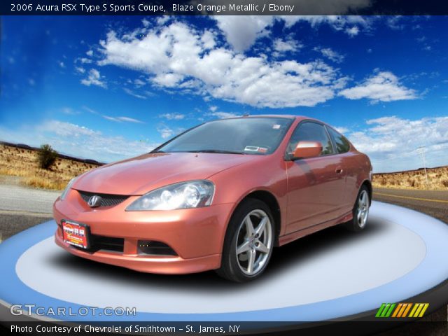 2006 Acura RSX Type S Sports Coupe in Blaze Orange Metallic