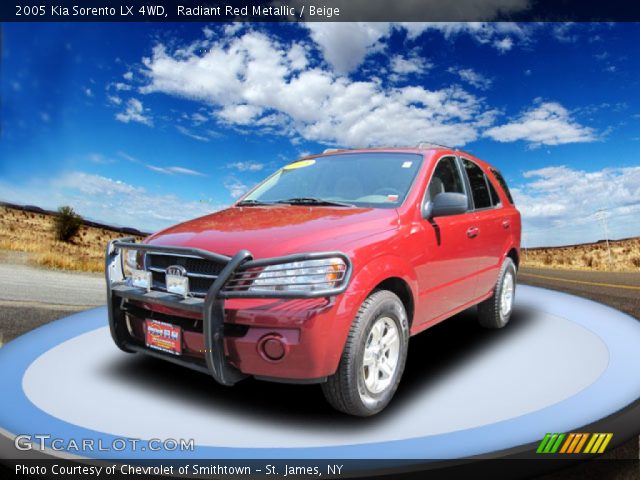 2005 Kia Sorento LX 4WD in Radiant Red Metallic