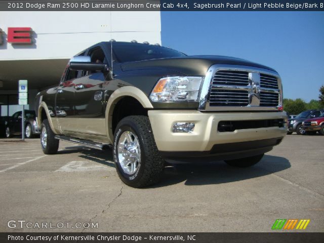 2012 Dodge Ram 2500 HD Laramie Longhorn Crew Cab 4x4 in Sagebrush Pearl