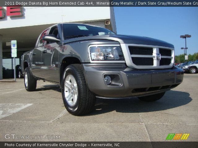 2011 Dodge Dakota Big Horn Extended Cab 4x4 in Mineral Gray Metallic
