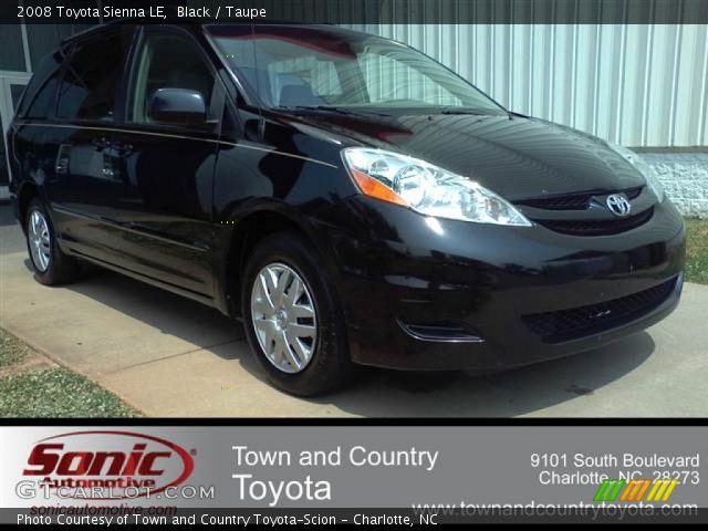 2008 Toyota Sienna LE in Black