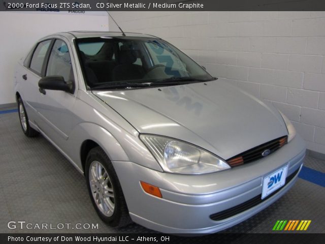 2000 Ford Focus ZTS Sedan in CD Silver Metallic
