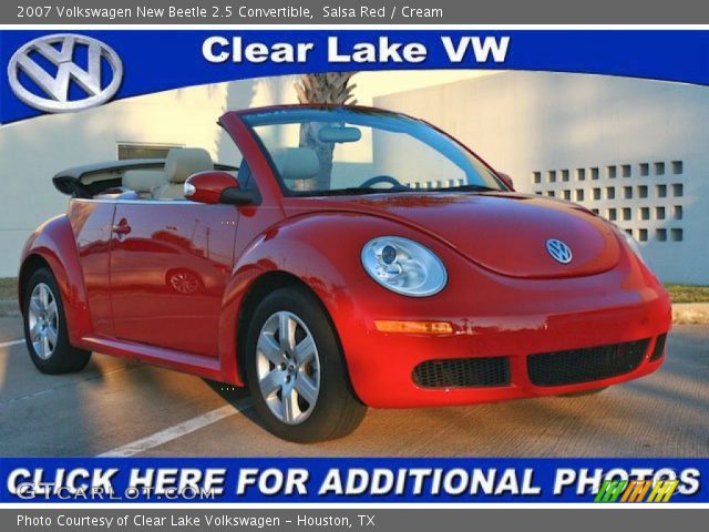 2007 Volkswagen New Beetle 2.5 Convertible in Salsa Red