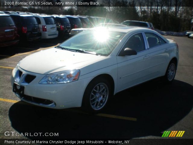 2008 Pontiac G6 V6 Sedan in Ivory White