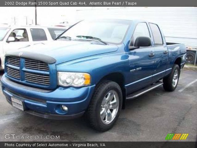 2002 Dodge Ram 1500 Sport Quad Cab 4x4 in Atlantic Blue Pearl