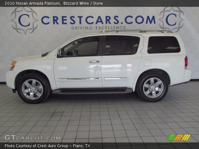 2010 Nissan Armada Platinum in Blizzard White