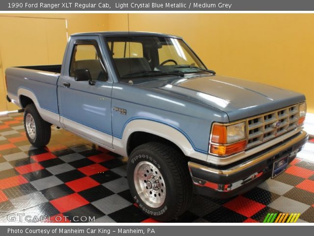 1990 Ford Ranger XLT Regular Cab in Light Crystal Blue Metallic