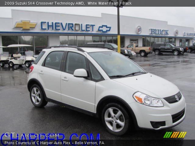 2009 Suzuki SX4 Crossover Technology AWD in White Water Pearl