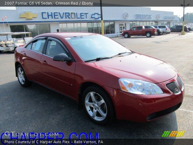 2007 Pontiac G6 V6 Sedan in Crimson Red
