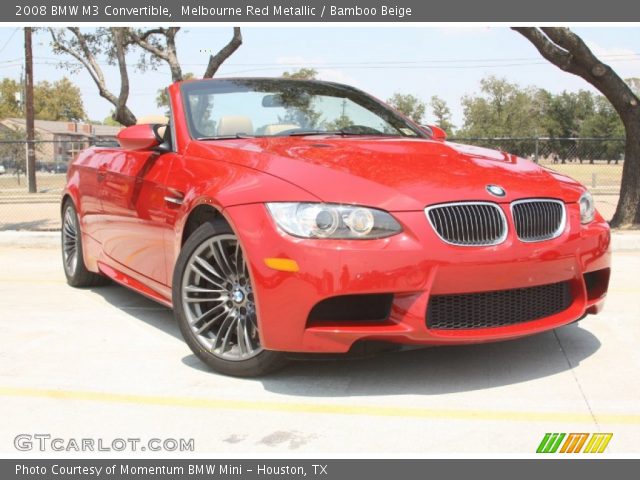 2008 BMW M3 Convertible in Melbourne Red Metallic