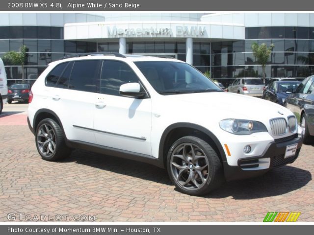2008 BMW X5 4.8i in Alpine White