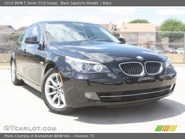 2010 BMW 5 Series 550i Sedan in Black Sapphire Metallic