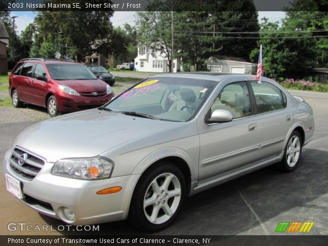 2003 Nissan Maxima SE in Sheer Silver