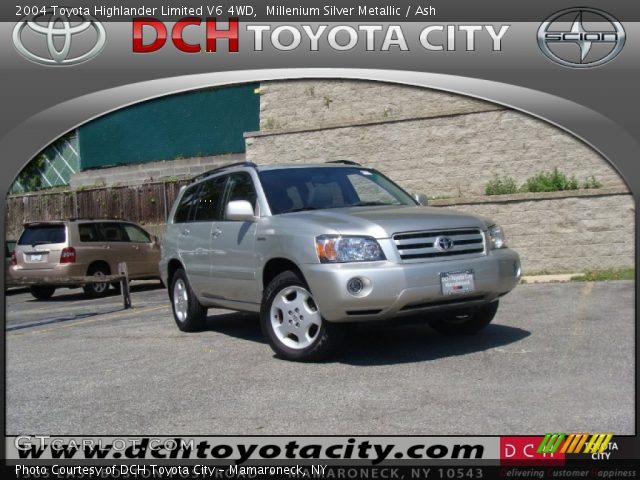 2004 Toyota Highlander Limited V6 4WD in Millenium Silver Metallic