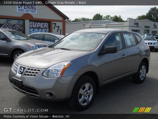 2008 Nissan Rogue S AWD in Gotham Gray Metallic