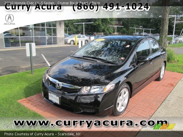 2010 Honda Civic LX-S Sedan in Crystal Black Pearl