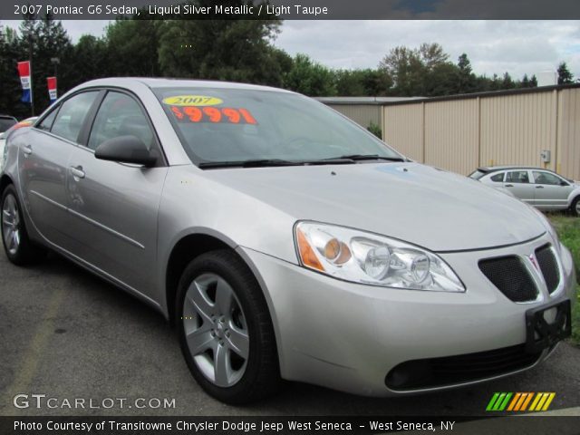 2007 Pontiac G6 Sedan in Liquid Silver Metallic