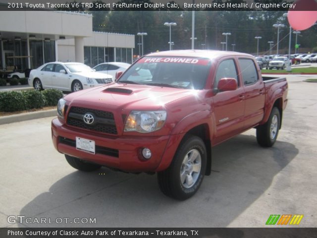 2011 Toyota Tacoma V6 TRD Sport PreRunner Double Cab in Barcelona Red Metallic