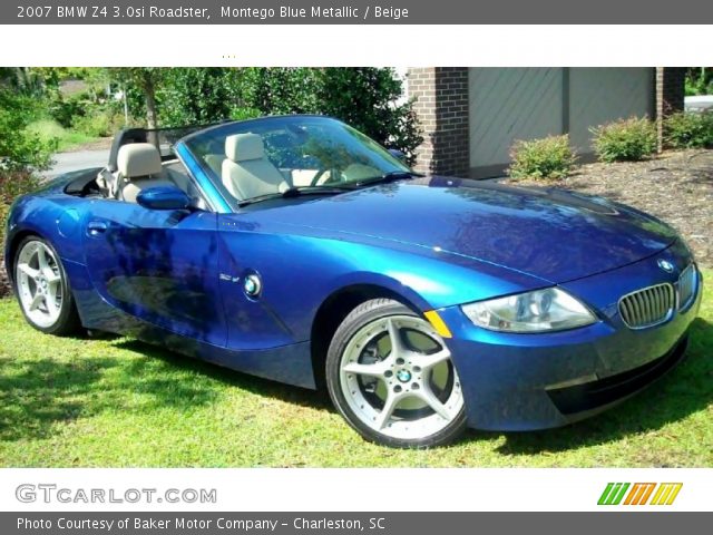 2007 BMW Z4 3.0si Roadster in Montego Blue Metallic