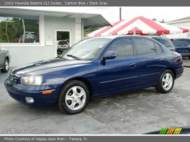 2003 Hyundai Elantra GLS Sedan in Carbon Blue