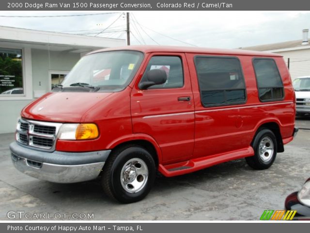 2000 Dodge Ram Van 1500 Passenger Conversion in Colorado Red