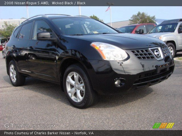 2008 Nissan Rogue S AWD in Wicked Black