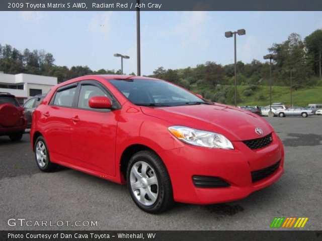 2009 Toyota Matrix S AWD in Radiant Red