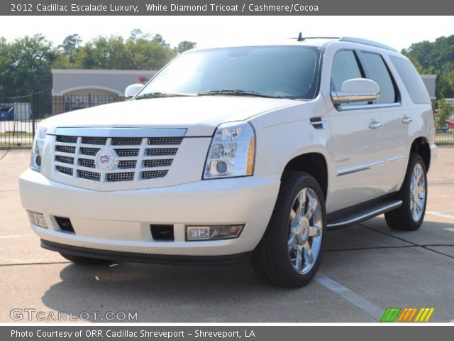 2012 Cadillac Escalade Luxury in White Diamond Tricoat