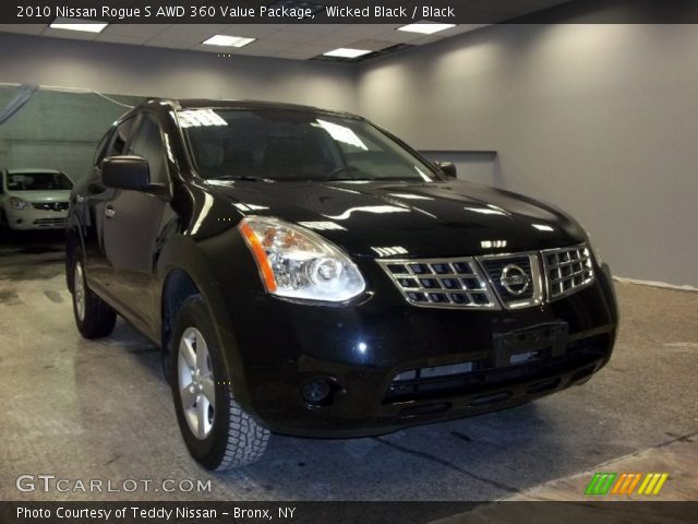 2010 Nissan Rogue S AWD 360 Value Package in Wicked Black