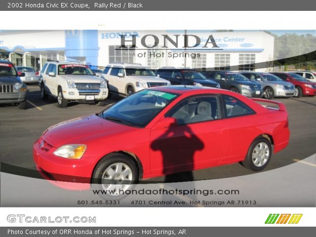 2002 Honda Civic EX Coupe in Rally Red
