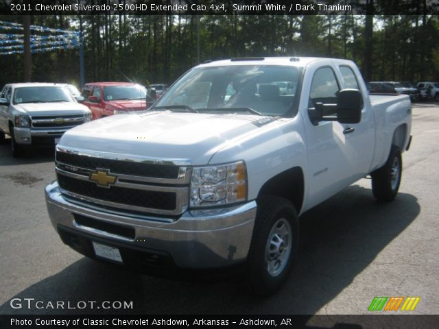 2011 Chevrolet Silverado 2500HD Extended Cab 4x4 in Summit White