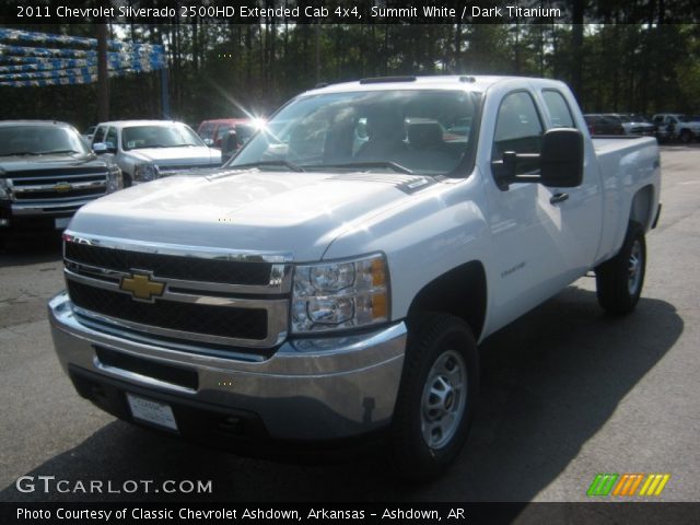 2011 Chevrolet Silverado 2500HD Extended Cab 4x4 in Summit White